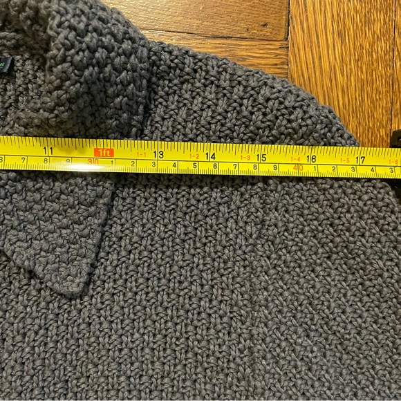 Boden Long Gray Knit Sweater Cardigan Size 12 - Picture 10 of 16